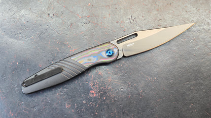 Kizer Raze Titanium/Color Camo 80's Handle S45VN (NEW)
