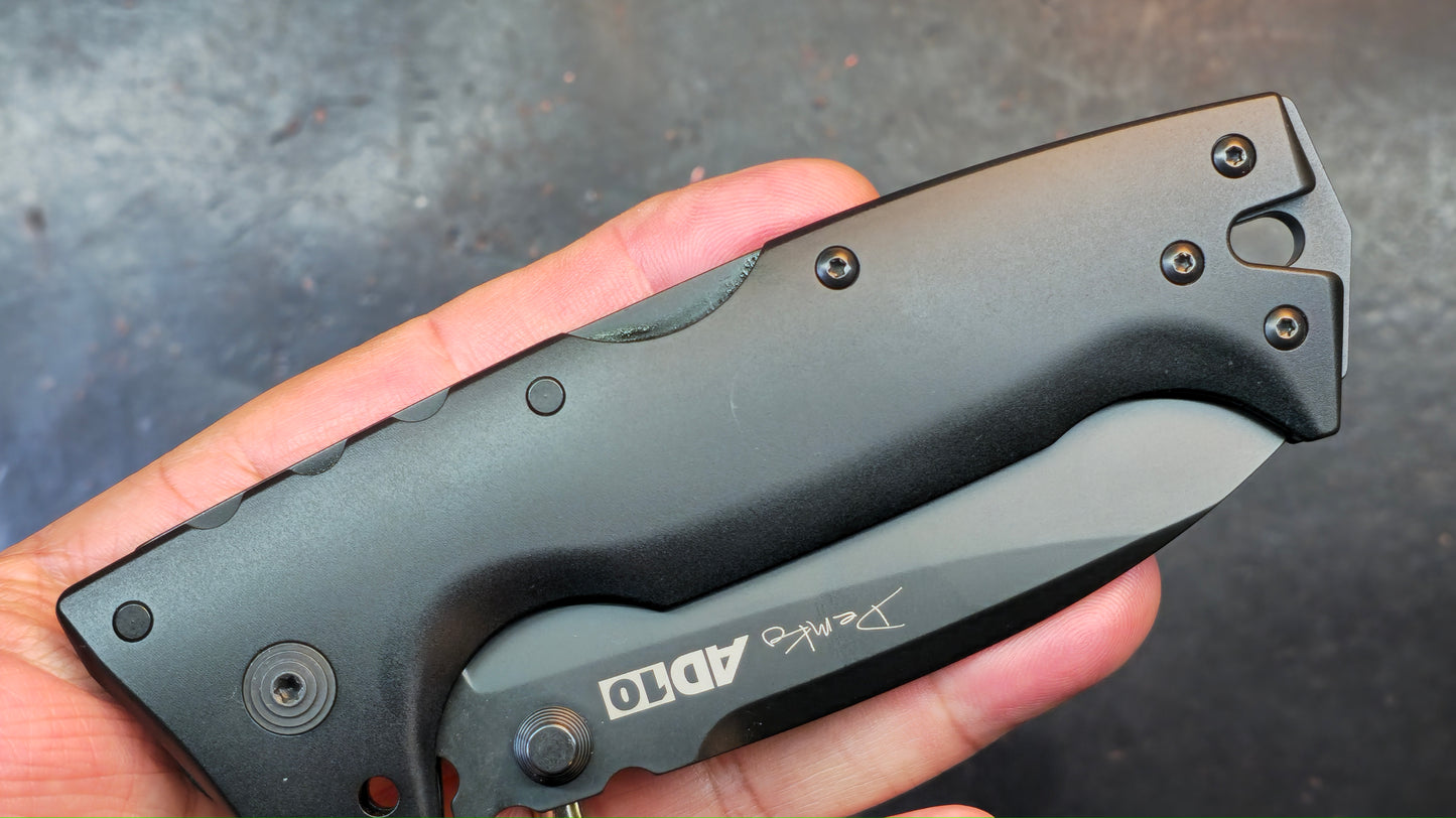 Cold Steel AD-10 DEMKO TITANIUM LIMITED EDITION - BLACKOUT 3V (NEW)