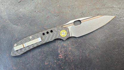 TwoSun TS582-M390-CF Folding Knife M390 (NEW)