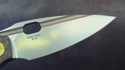 TwoSun TS582-M390-CF Folding Knife M390 (NEW)