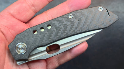 TwoSun TS582-M390-CF Folding Knife M390 (NEW)