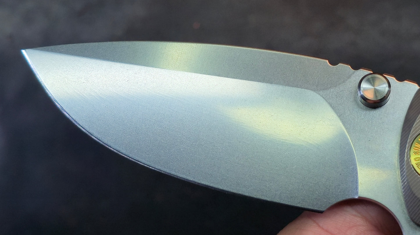 TwoSun TS590 Gray Titanium Handle Stonewash 14C28N (NEW)