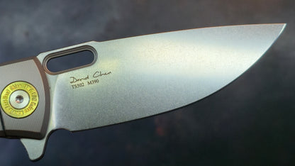 TWOSUN TS502 Titanium Handle with Carbon Fiber Inlay M390 Blade (NEW)
