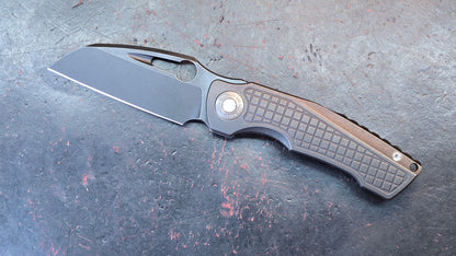 TwoSun TS559 Black Titanium Handle 14C28N Blade (NEW)