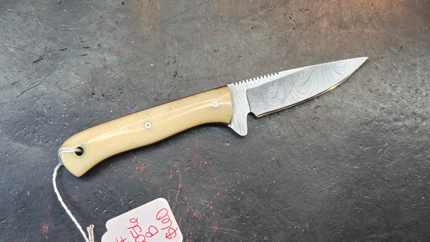 Knives Ranch 3056-B Bone Damascus (DISCOUNT APPLIED IN CART)