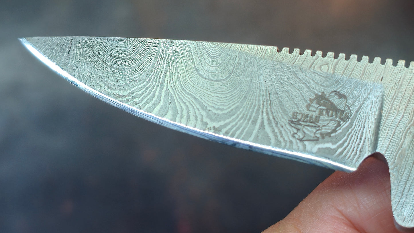 Knives Ranch 3056-B Bone Damascus (DISCOUNT APPLIED IN CART)