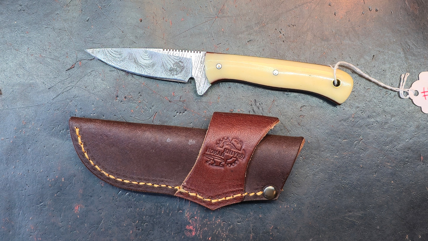 Knives Ranch 3056-B Bone Damascus (DISCOUNT APPLIED IN CART)