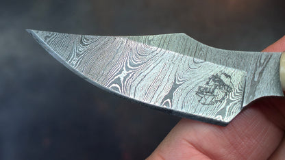 Knives Ranch 3180-B Bone Damascus (DISCOUNT APPLIED IN CART)
