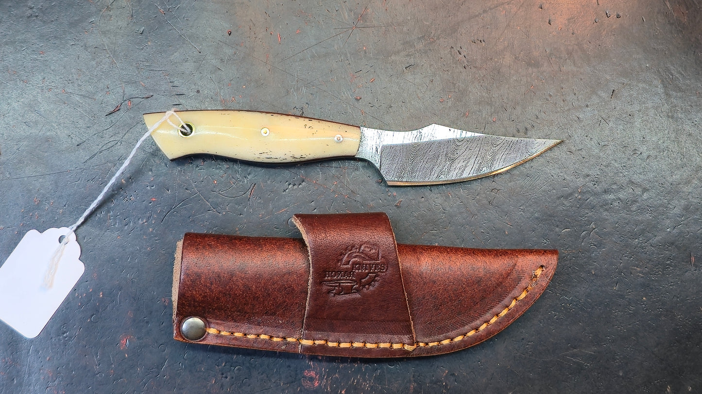 Knives Ranch 3180-B Bone Damascus (DISCOUNT APPLIED IN CART)