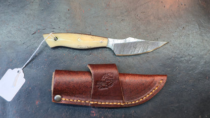 Knives Ranch 3180-B Bone Damascus (DISCOUNT APPLIED IN CART)