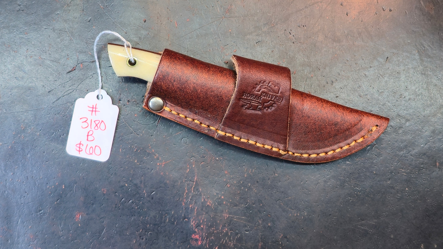 Knives Ranch 3180-B Bone Damascus (DISCOUNT APPLIED IN CART)