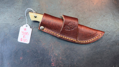 Knives Ranch 3180-B Bone Damascus (DISCOUNT APPLIED IN CART)