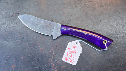 Knives Ranch 3129-BLU Bone Damascus (DISCOUNT APPLIED IN CART)