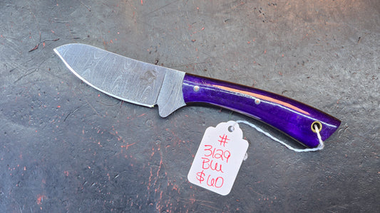 Knives Ranch 3129-BLU Bone Damascus (DISCOUNT APPLIED IN CART)