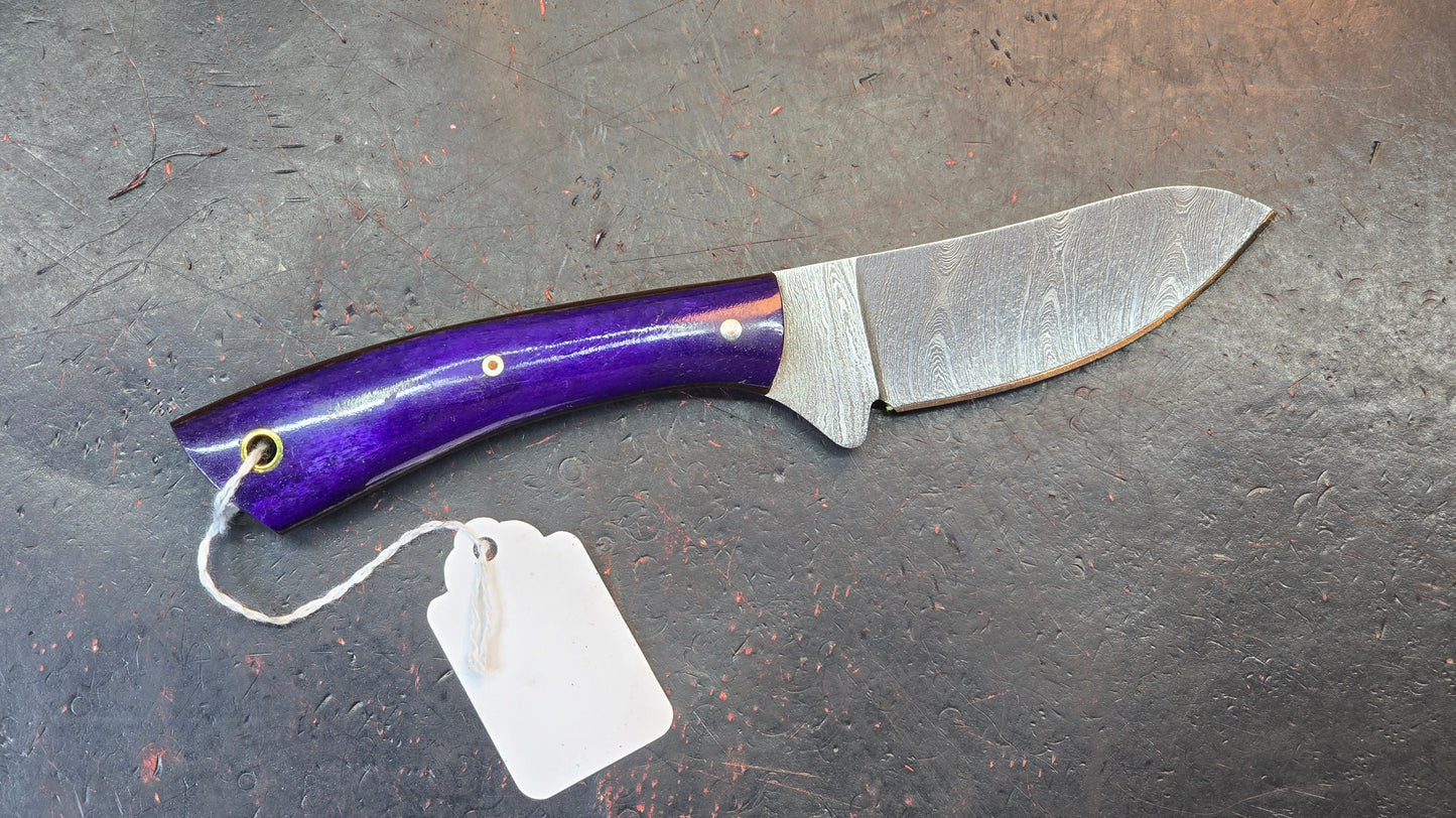 Knives Ranch 3129-BLU Bone Damascus (DISCOUNT APPLIED IN CART)