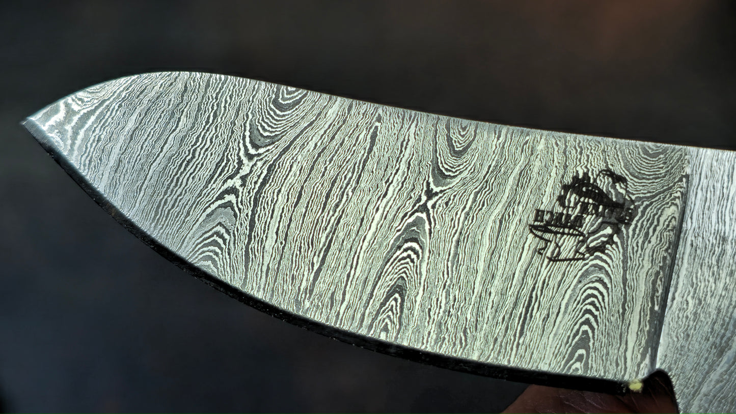 Knives Ranch 3129-BLU Bone Damascus (DISCOUNT APPLIED IN CART)