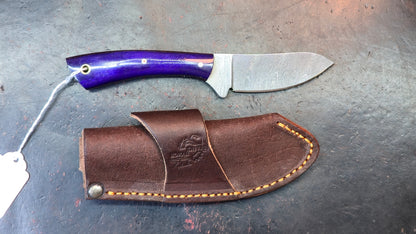 Knives Ranch 3129-BLU Bone Damascus (DISCOUNT APPLIED IN CART)