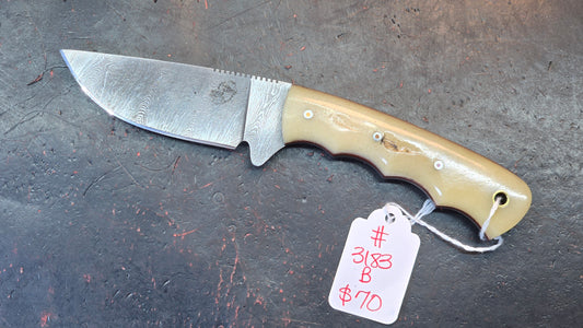 Knives Ranch 3183-B Bone Damascus (DISCOUNT APPLIED IN CART)