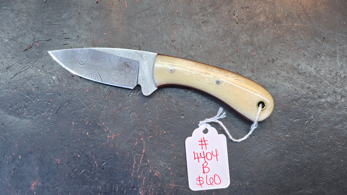 Knives Ranch 4404-B Bone Damascus (DISCOUNT APPLIED IN CART)