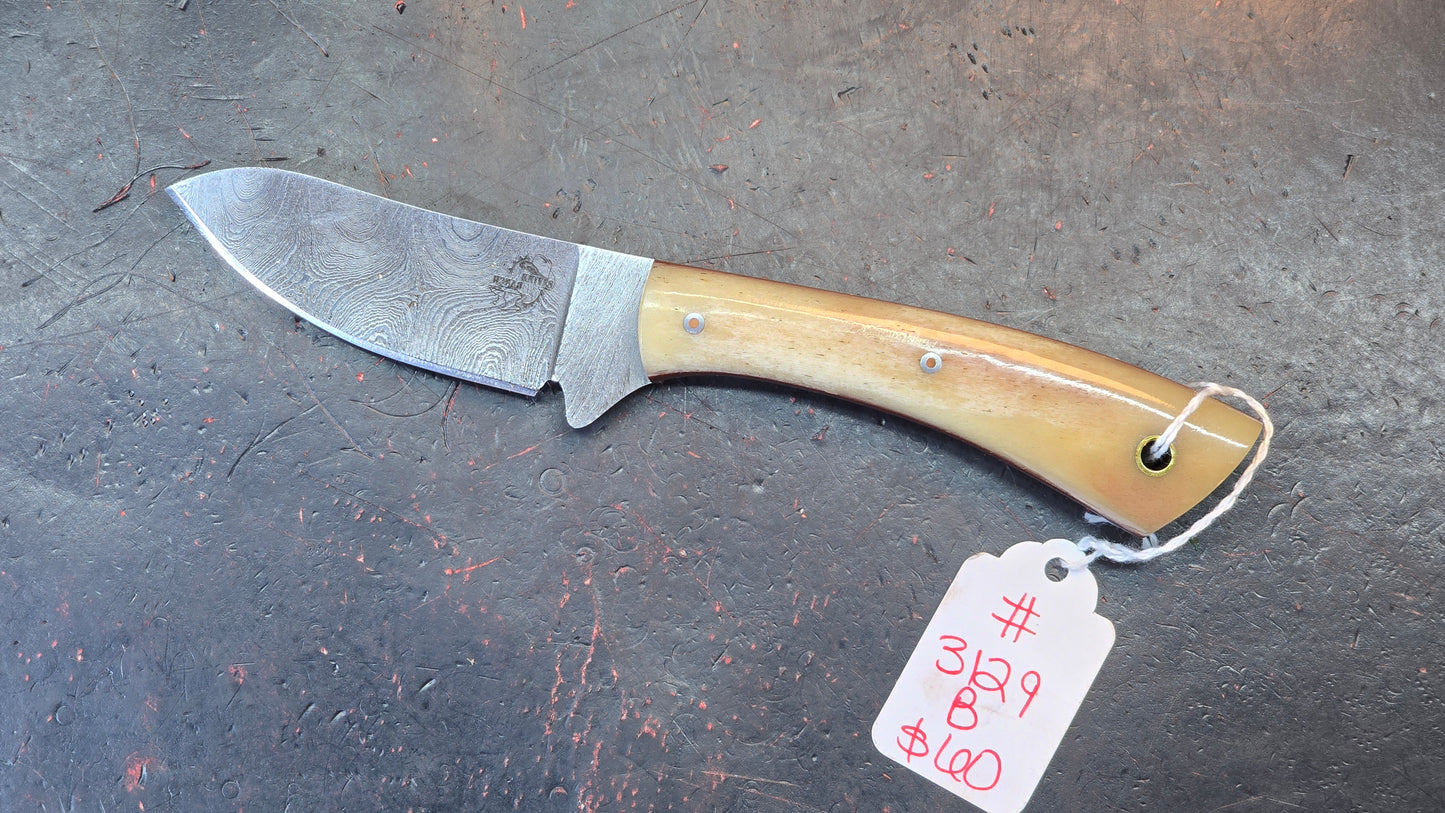 Knives Ranch 3129-B Bone Damascus (DISCOUNT APPLIED IN CART)
