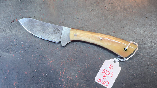 Knives Ranch 3129-B Bone Damascus (DISCOUNT APPLIED IN CART)