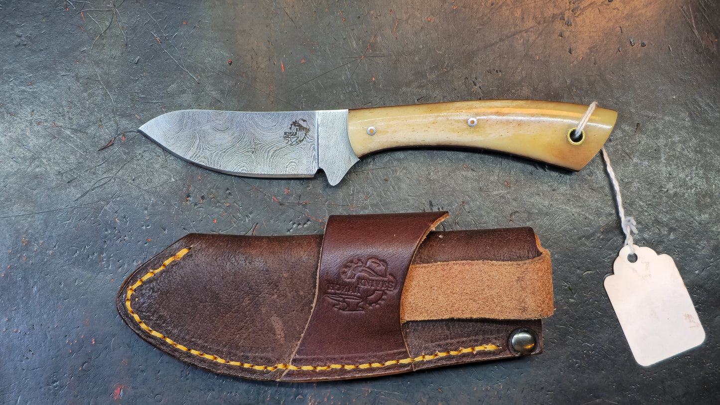 Knives Ranch 3129-B Bone Damascus (DISCOUNT APPLIED IN CART)