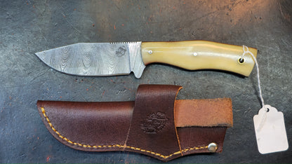 Knives Ranch 3070-B Bone Damascus (DISCOUNT APPLIED IN CART)