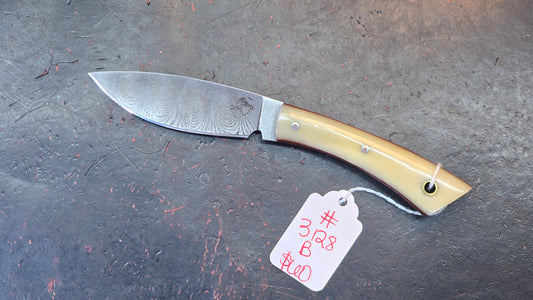 Knives Ranch 3128-B Bone Damascus (DISCOUNT APPLIED IN CART)