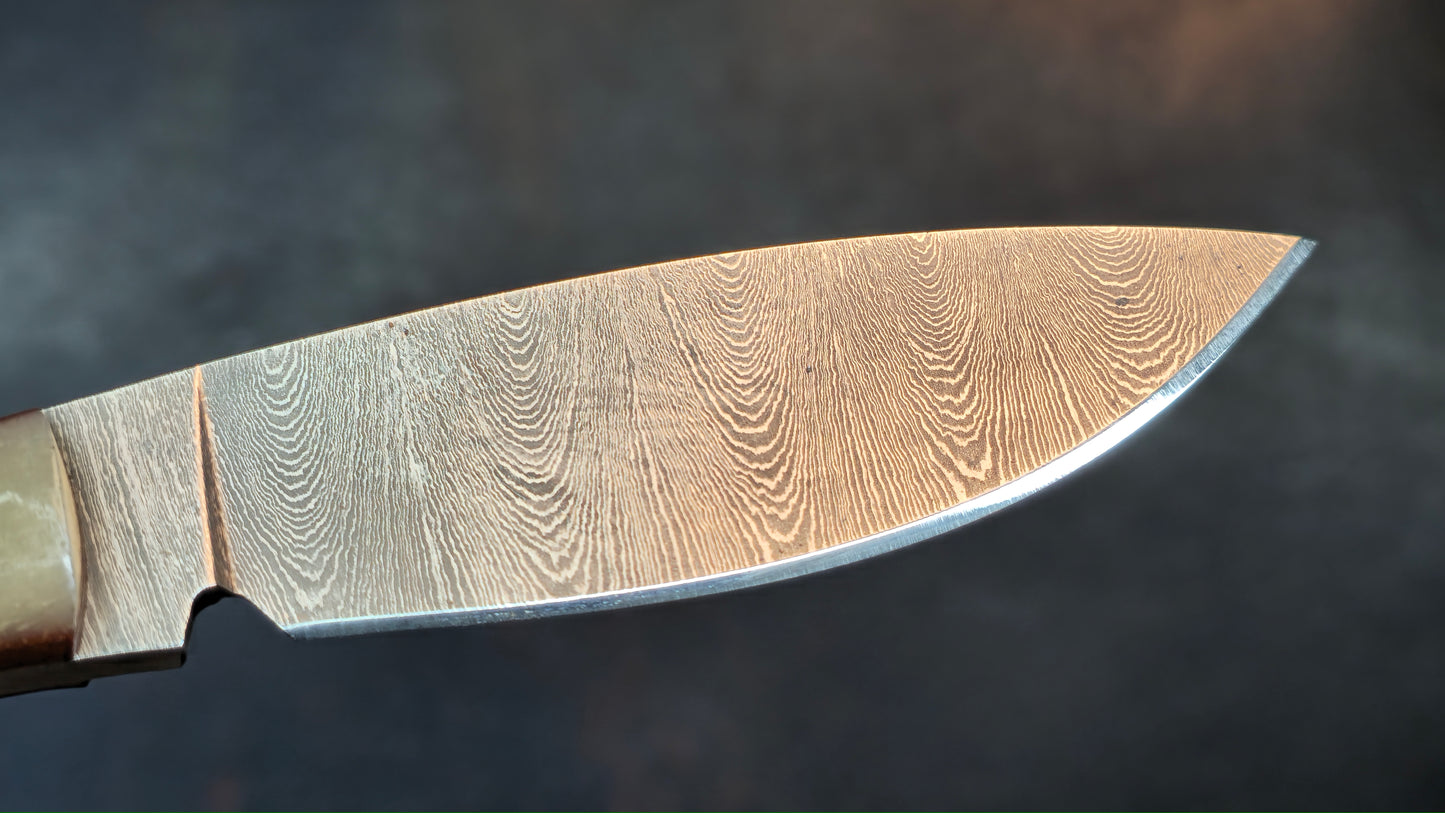 Knives Ranch 3128-B Bone Damascus (DISCOUNT APPLIED IN CART)