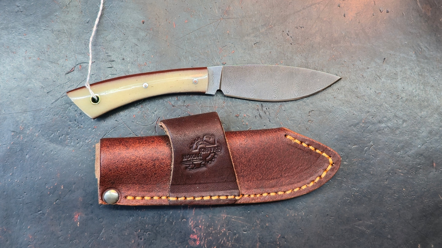 Knives Ranch 3128-B Bone Damascus (DISCOUNT APPLIED IN CART)