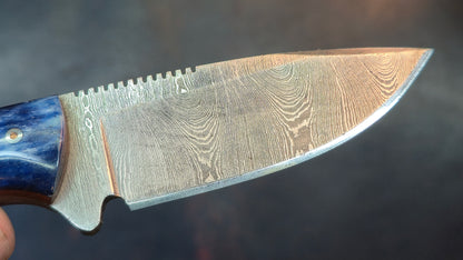 Knives Ranch 4402-BLU Bone Damascus (DISCOUNT APPLIED IN CART)