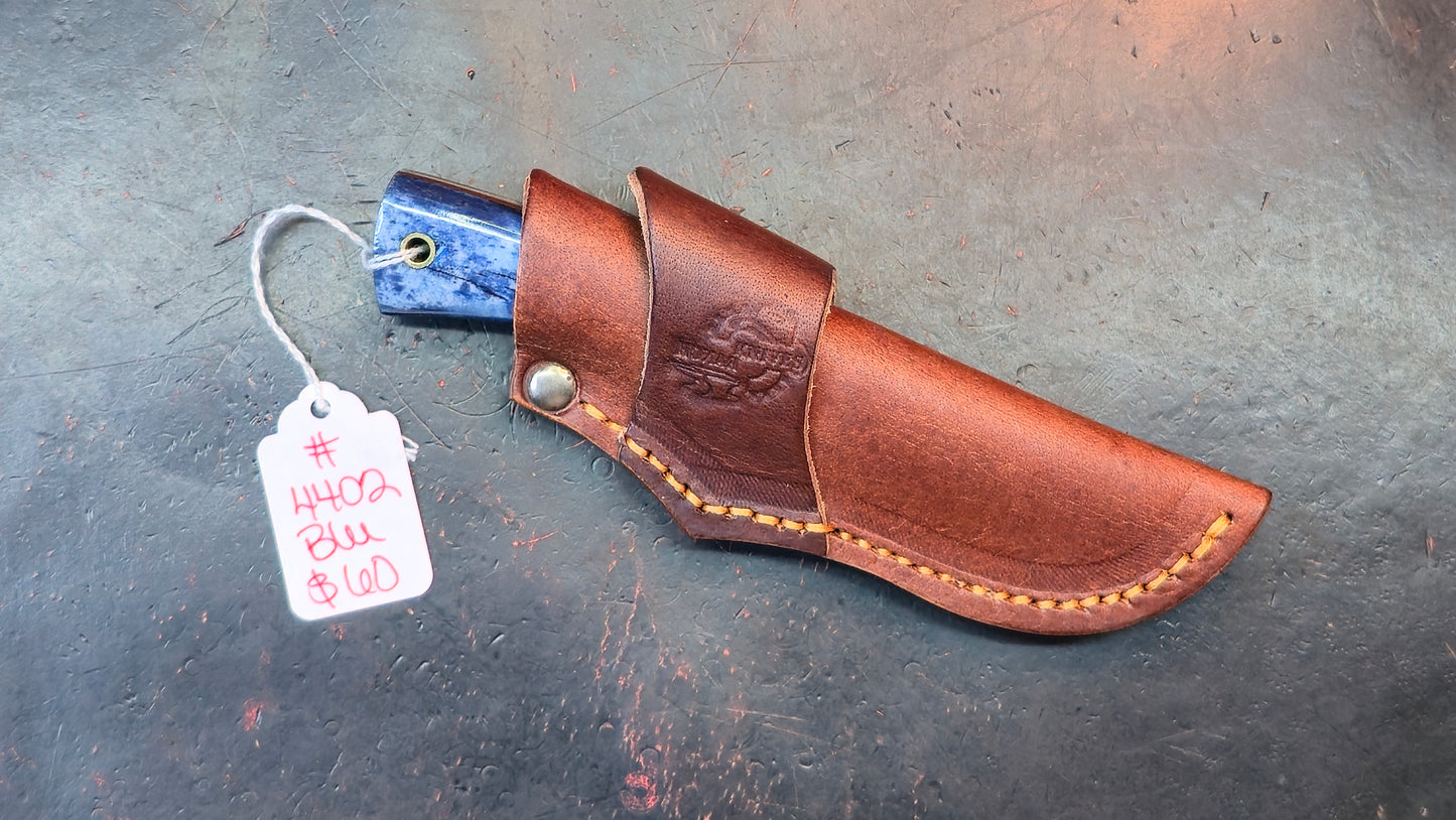 Knives Ranch 4402-BLU Bone Damascus (DISCOUNT APPLIED IN CART)