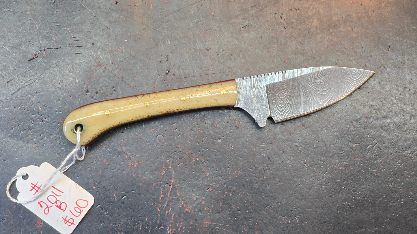 Knives Ranch 2011-B Bone Damascus (DISCOUNT APPLIED IN CART)