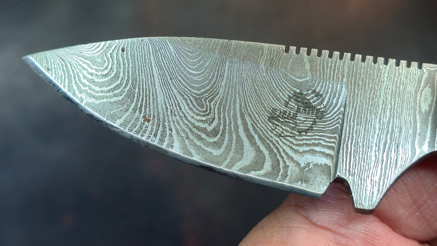 Knives Ranch 2011-B Bone Damascus (DISCOUNT APPLIED IN CART)