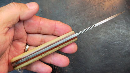 Knives Ranch 2011-B Bone Damascus (DISCOUNT APPLIED IN CART)