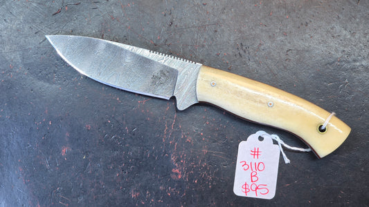 Knives Ranch 3110-B Bone Damascus (DISCOUNT APPLIED IN CART)