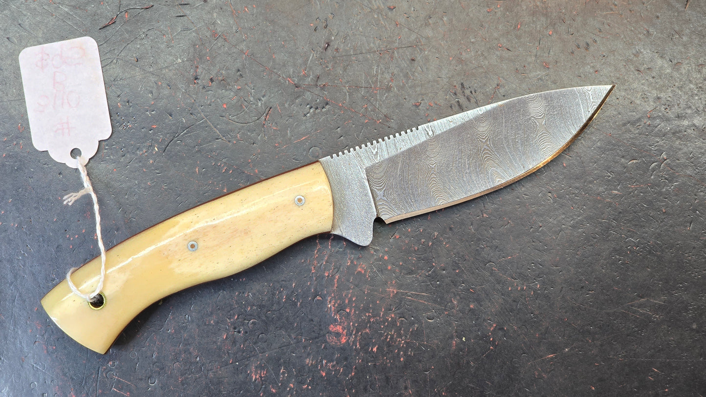 Knives Ranch 3110-B Bone Damascus (DISCOUNT APPLIED IN CART)