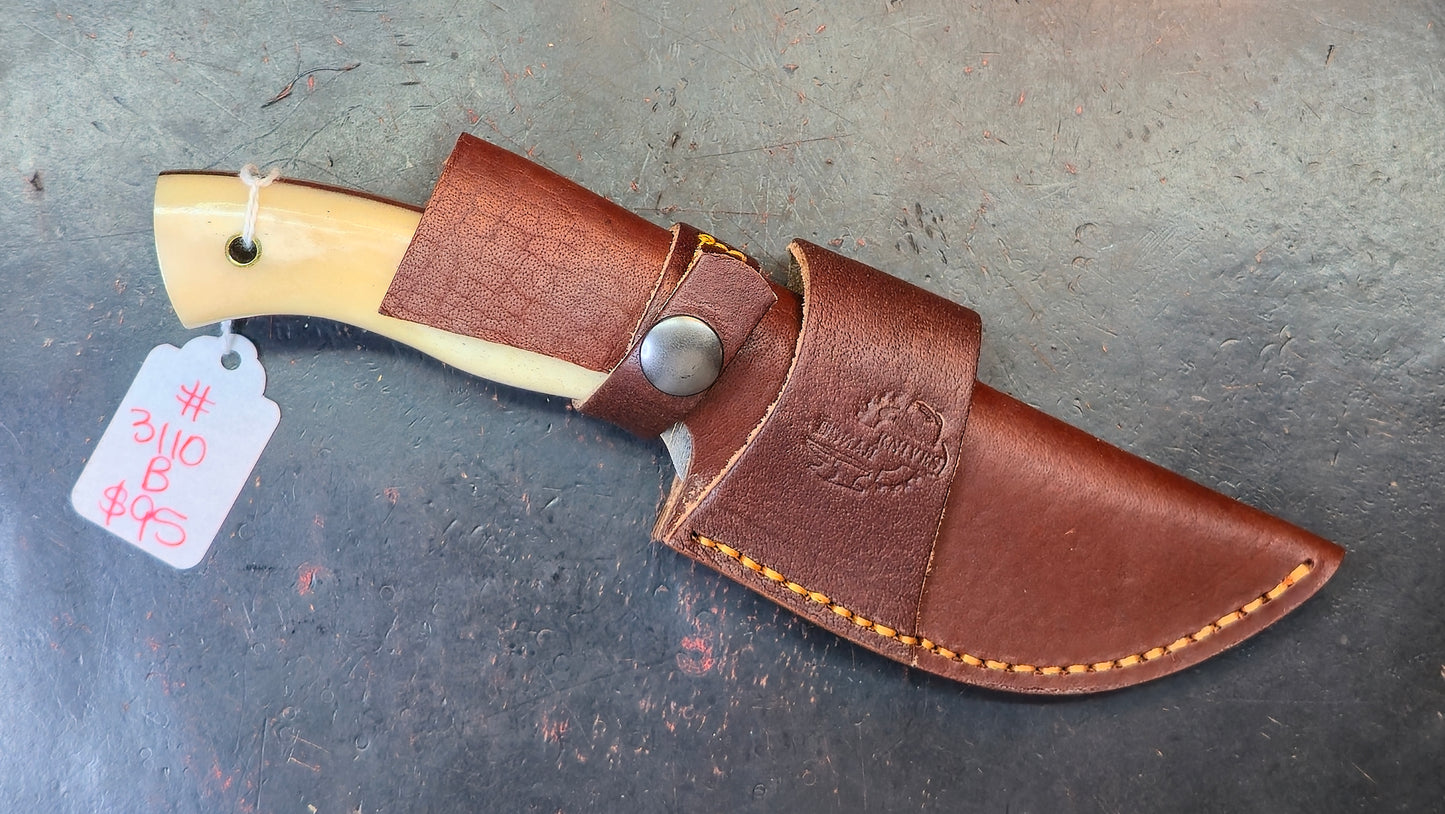 Knives Ranch 3110-B Bone Damascus (DISCOUNT APPLIED IN CART)