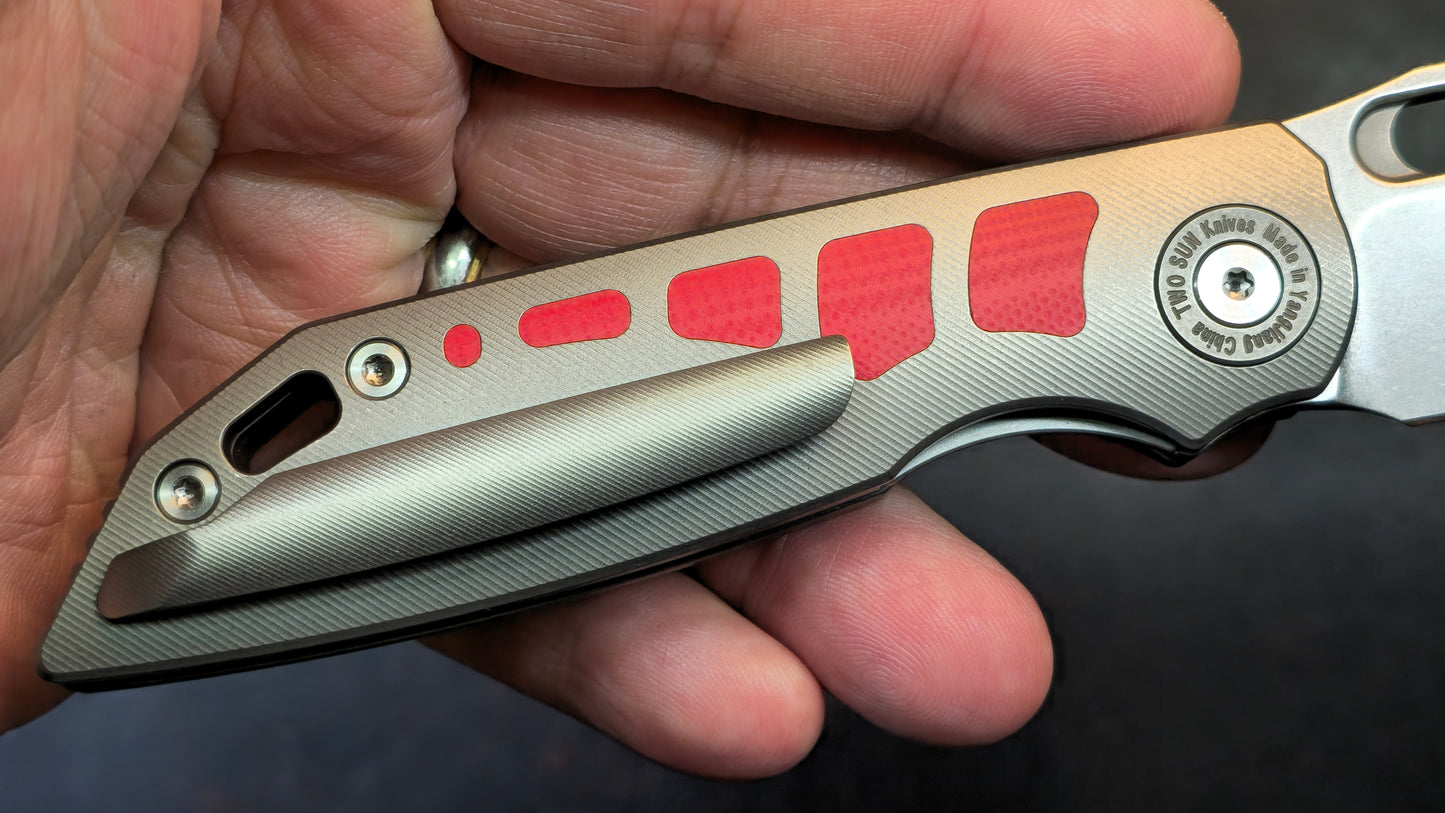 TwoSun TS415 Titanium G10 Handle D2 (NEW)