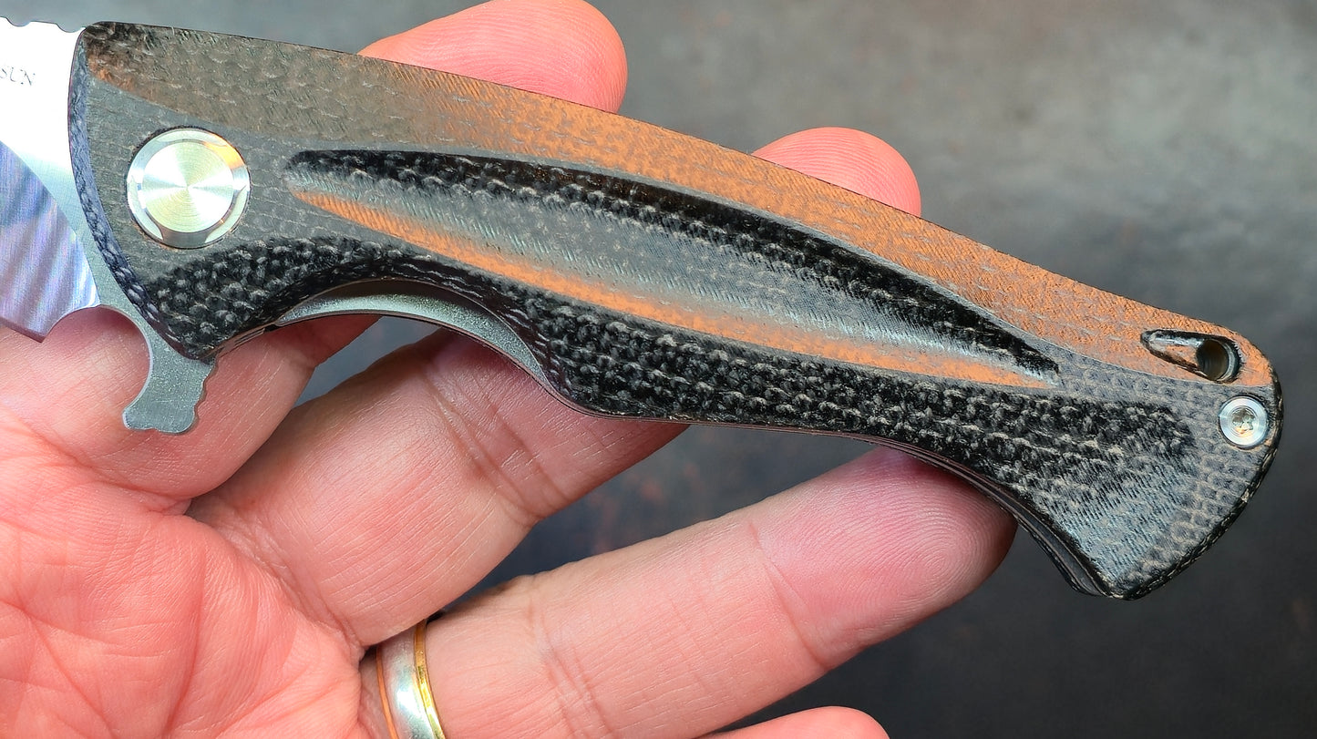 TwoSun TS202 Black Micarta 14C28N (NEW)