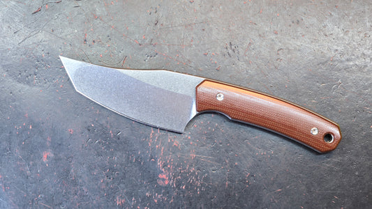TwoSun TS608 Fixed Blade Brown Micarta Kydex Sheath D2 (NEW)