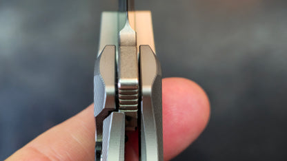 TwoSun TS578 Titanium/Carbon Fiber Handle K110 Plain Edge  (NEW)