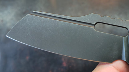 Kubey Atlas Folding Knife Black Titanium Handle S35VN