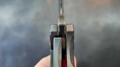 Kubey Atlas Folding Knife Black Titanium Handle S35VN