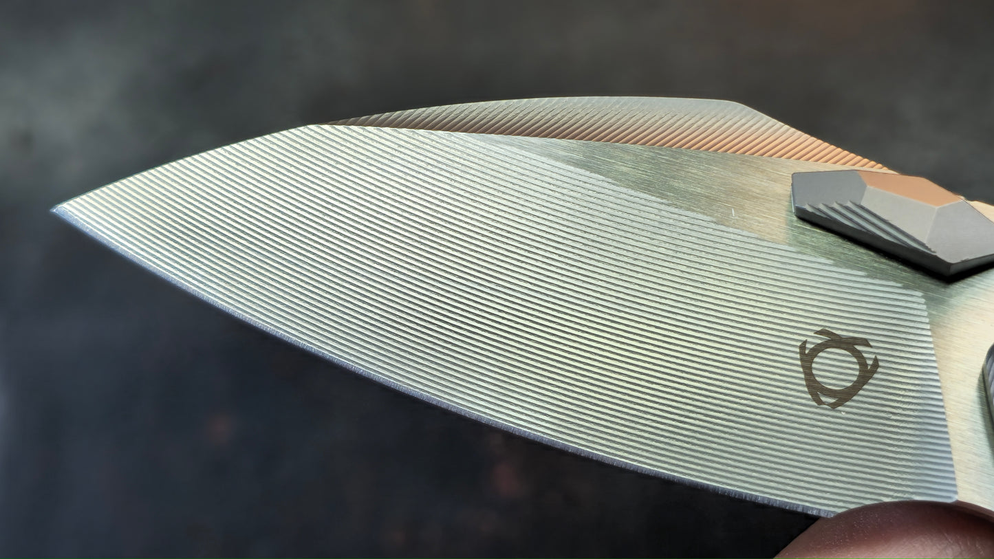 SixLeaf SL-80 Blue Titanium Handle 14C28N