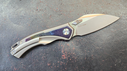 SixLeaf SL-80 Yellow Titanium Handle 14C28N