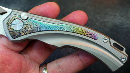 SixLeaf SL-80 Yellow Titanium Handle 14C28N