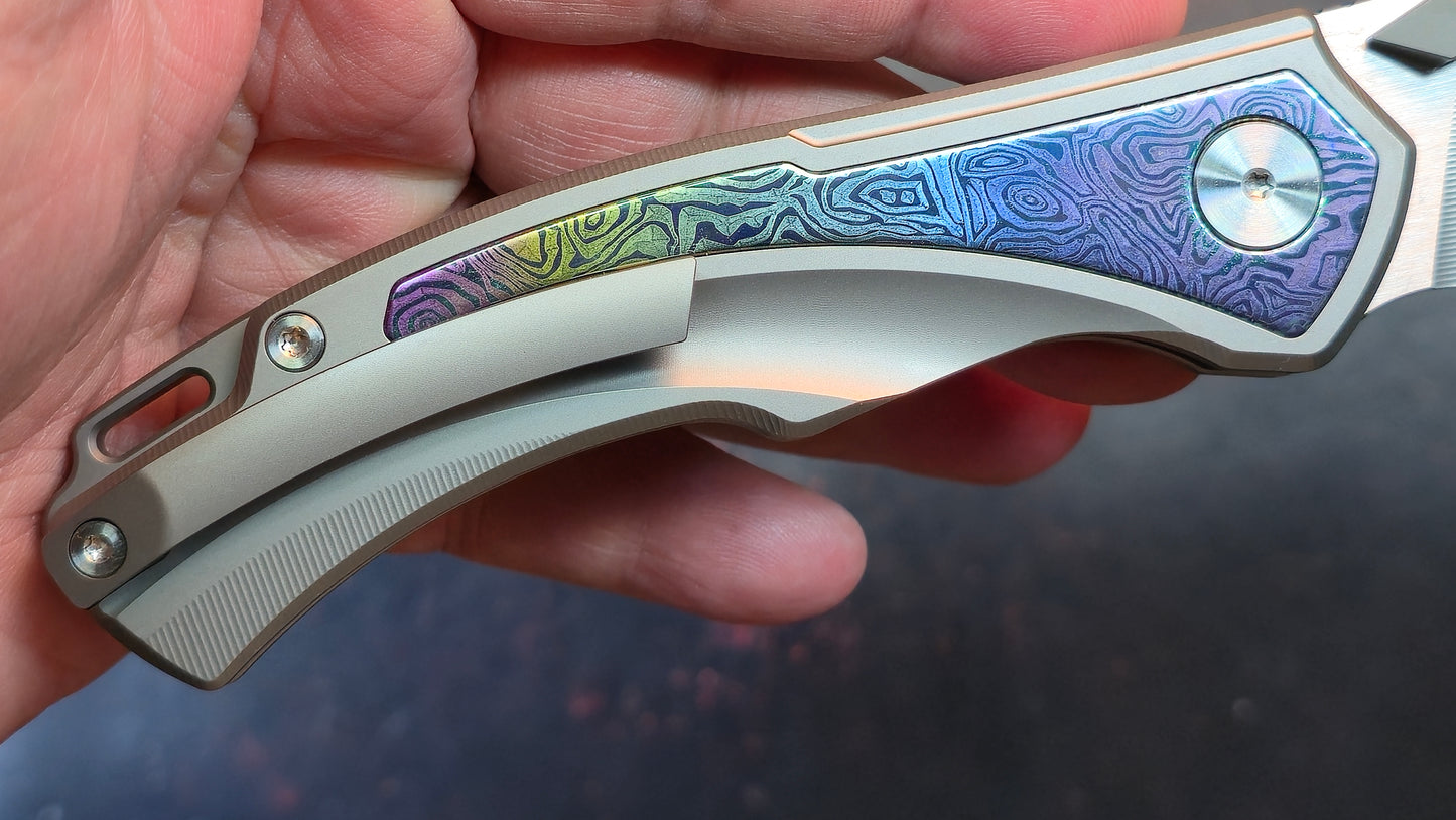 SixLeaf SL-80 Yellow Titanium Handle 14C28N