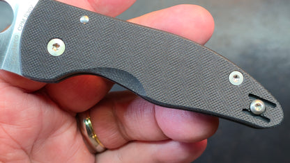 Spyderco Microjimbo Pocket Knife Black G10 Handle CPM-S30V