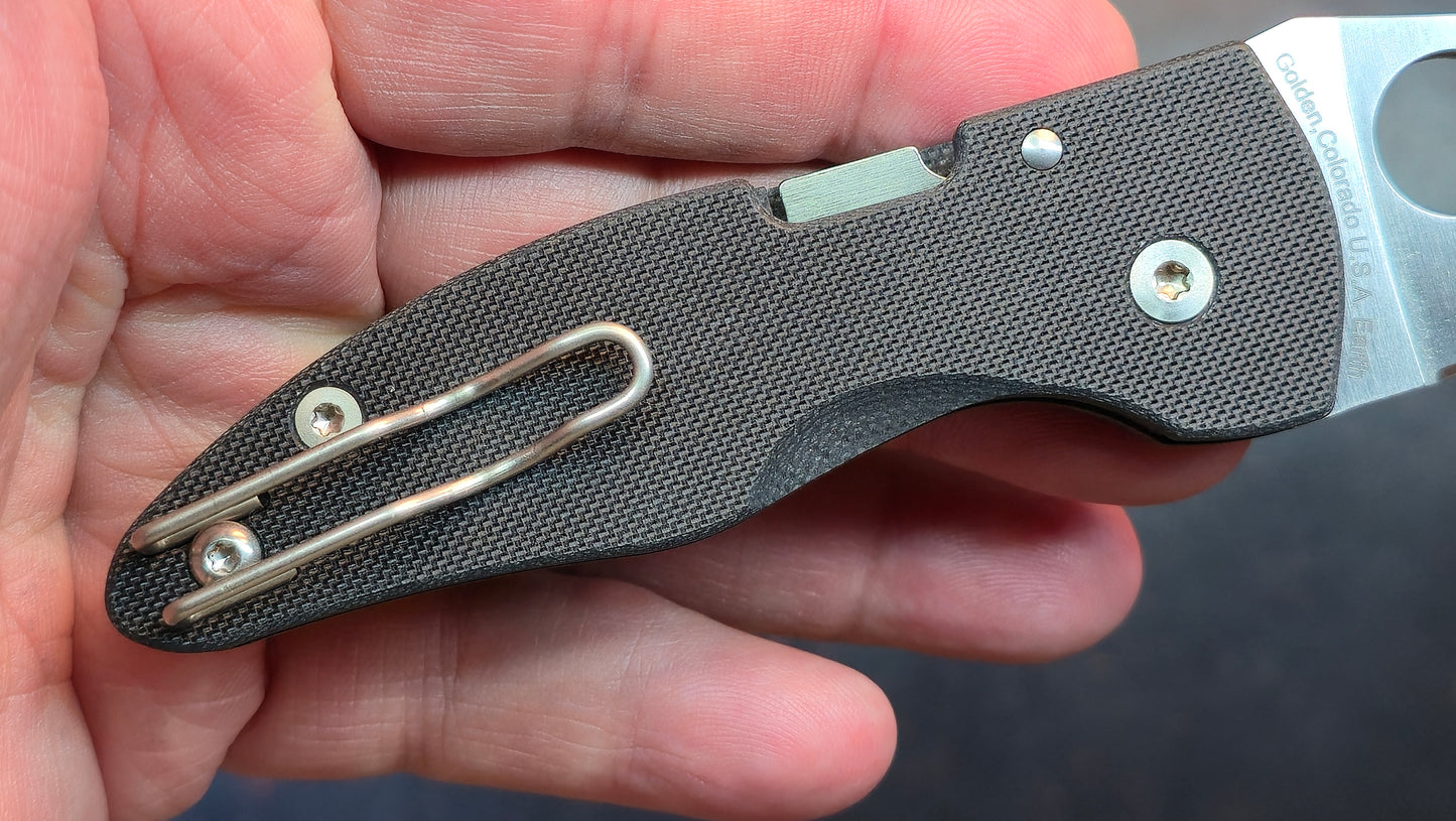 Spyderco Microjimbo Pocket Knife Black G10 Handle CPM-S30V